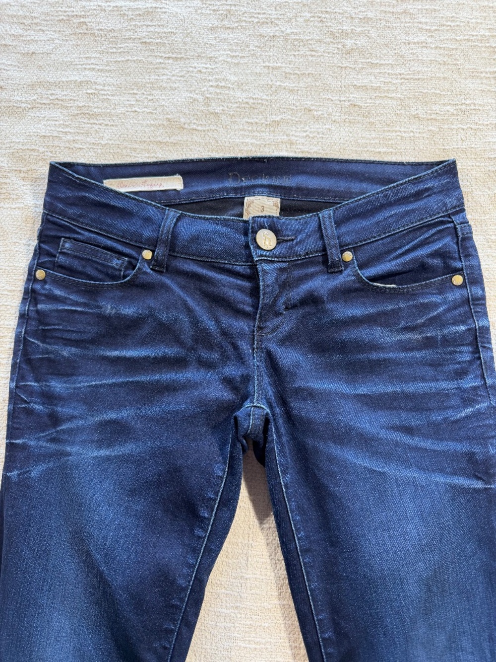 Decree Women’s Size 3 Dark Wash Low Rise Skinny Jeans Stretch